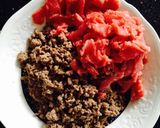 A picture of step 3 of Chili con Carne.