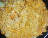 A picture of step 5 of Aloo burji with coriander-mint curd.