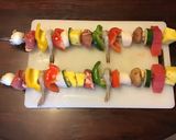 A picture of step 2 of California Farm Surf and Turf Grilled Skewers.