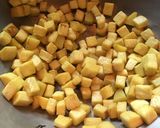 A picture of step 2 of Shola Kochur Dalna / Taro Root Curry.