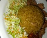 صورة لخطوة 10 من وصفة أرز البصل البني والليمون مع الدجاج (Afro-Arebian Chicken Fried Rice)