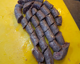 A picture of step 2 of Keto Wors and Sweet Peppers.