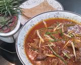 A picture of step 4 of Masala kaleji.