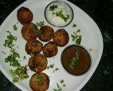 A picture of step 9 of Janmashtami special...farali..appe with imli chatuney..