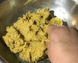 A picture of step 3 of Jowar Sorghum White Millet Masala Poori.