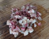 Foto del paso 4 de la receta: Espárragos blancos gratinados rellenos de panceta ibérica y nueces