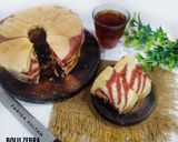 Foto langkah ke 5 dari resep Bolu Zebra Merah Putih Lembut all in one.
