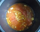 A picture of step 3 of Corn & Salmon Rice with Butter Soy Sauce.