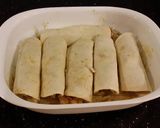 A picture of step 20 of Crab and Shrimp Enchiladas with Hatch Chili Sauce.