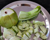 A picture of step 2 of Guava cucumber salad.