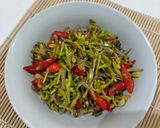 Foto langkah ke 5 dari resep 13. Tumis Bunga Pepaya.