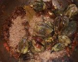 A picture of step 5 of Masala Baingan.