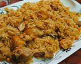 A picture of step 7 of Chicken chana pulao.