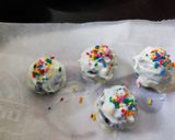 A picture of step 2 of White choco dates ball.