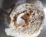 A picture of step 1 of Multi colored mathri.