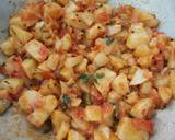 Gujrati Style Alu Saag with Masala Poori recipe step 8 photo