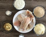 Parmezános tengeri hal amaranthos salátával recept fázis 1 fotója