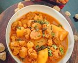 सोया वडी आलू सब्जी (Soya vadi aloo sabzi recipe in hindi) रेसिपी चरण 4 फोटो