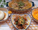 Hình bước làm 5 của món Cơm nhà đơn giản đủ món