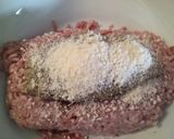 A picture of step 2 of Parmesan and mushroom meatloaf polpettone ai funghi e parmigiano.