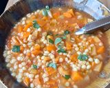Une image de l'étape 3 de Soupe de fregula aux légumes façon minestrone.