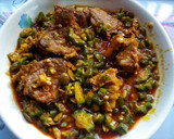 A picture of step 1 of Simple Okra Soup.