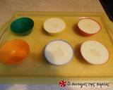 Panna cotta με γάλα καρύδας, σε... χρώματα ροδάκινου φωτογραφία βήματος 6