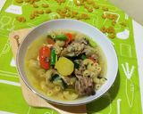 Foto langkah ke 5 dari resep Sop makaroni tulang ayam.