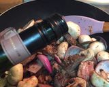 Foto del paso 3 de la receta: Carne con cebolla y champiñones / Método Grez