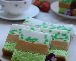 Pandan Cake Cendol Palm Sugar Pudding - Step 10