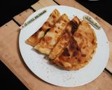 A picture of step 8 of Mexican Cheese paratha😃😃.