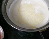 A picture of step 2 of Sago/Sabudana Kheer.