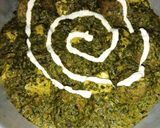 A picture of step 5 of Palak Paneer.