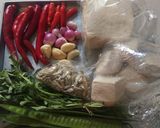 Foto langkah ke 1 dari resep 63#Botok Tahu Teri Petai Cina.