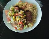 Foto del paso 6 de la receta: #3 Ensalada mixta con carne de soya