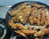 A picture of step 2 of Crispy bombil fish fry.