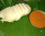 A picture of step 6 of Banana leaf idli /moode /kadabu.