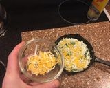 A picture of step 6 of Skillet Pizza with Crab for one.