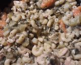 A picture of step 6 of Creamy, Chicken, and Macaroni Stovetop.