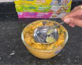 A picture of step 4 of Tandoori paneer tikka.