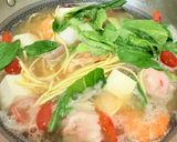 Gambar langkah 4 resipi 👩‍🍳Sup Sawi Tauhu.