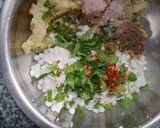 A picture of step 3 of Sabudana Vada.