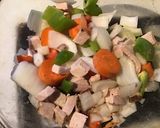 A picture of step 3 of California Farm Red Beans and Pork Stew in Herbes de Provence.