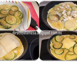 Foto del paso 2 de la receta: Tortilla de calabacín y queso azul