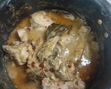 A picture of step 4 of Chicken white malai biryani.
