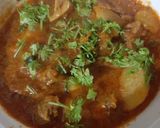 A picture of step 3 of Aloo ghost gravy.