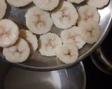 A picture of step 2 of Coffee Banana shake.