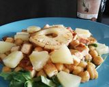 Foto del paso 9 de la receta Ensalada de garbanzos, tofu y piña