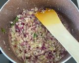 A picture of step 1 of Hariyali moong.