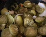 Foto del paso 3 de la receta: Verdolagas con Carne de Cerdo en Salsa Verde